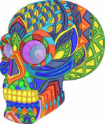 Multi Coloured Skull