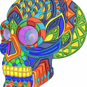 Multi Coloured Skull