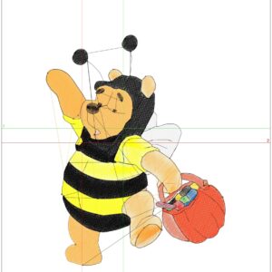 Pooh in Bee outfit