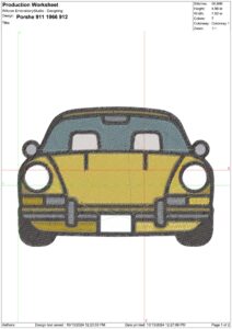 car embroidery design