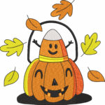 Halloween embroidery design