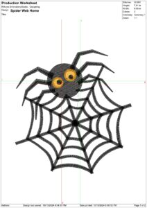 Halloween embroidery design