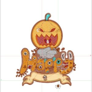 Halloween embroidery design