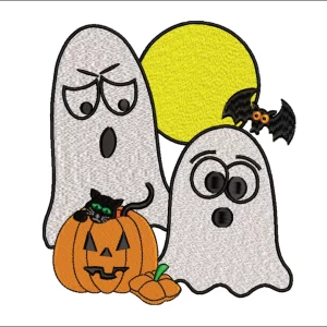 Halloween embroidery design