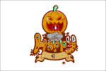 Halloween embroidery design