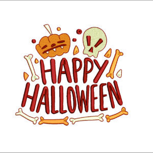 Halloween embroidery design