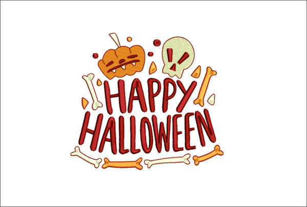 Halloween embroidery design