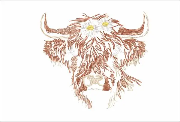 Cow embroidery designs