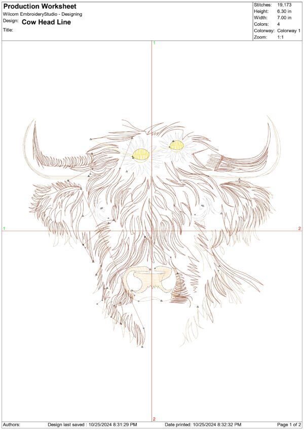 Cow embroidery designs