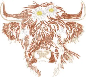 Cow embroidery designs