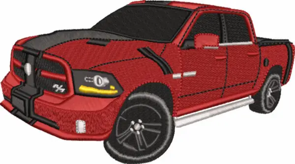 Car embroidery design