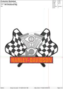 Harley Davidson Embroidery