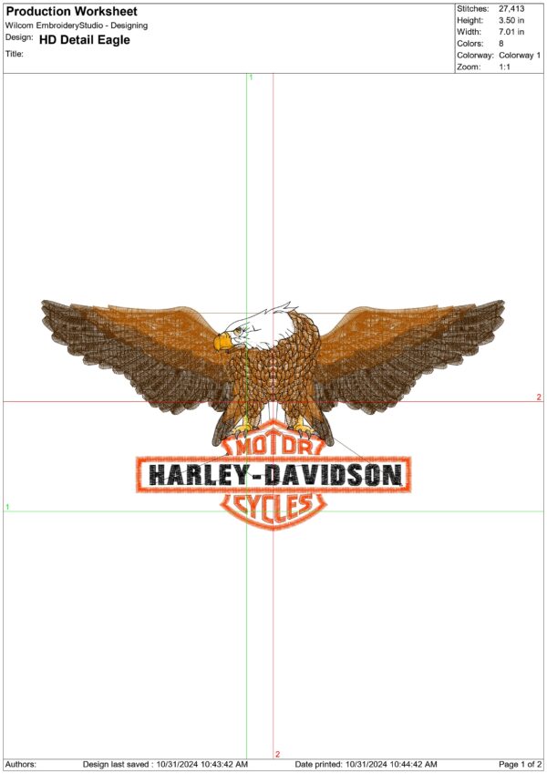 Harley Davidson Embroidery