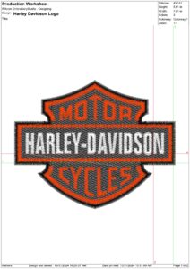 Harley Davidson Embroidery