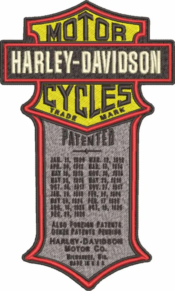 Harley Davidson Embroidery