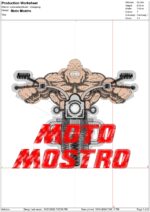 Motorbike Embroidery