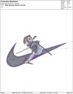 Anime embroidery design