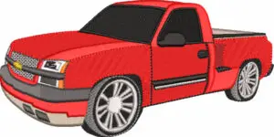 Car embroidery design