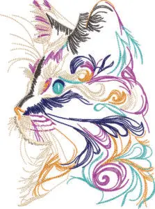 Cat embroidery designs