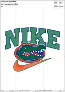 College Embroidery Design