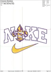 College Embroidery Design