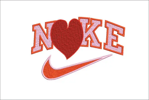 Nike Embroidery Hearts