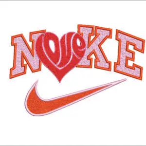 Nike Embroidery Hearts