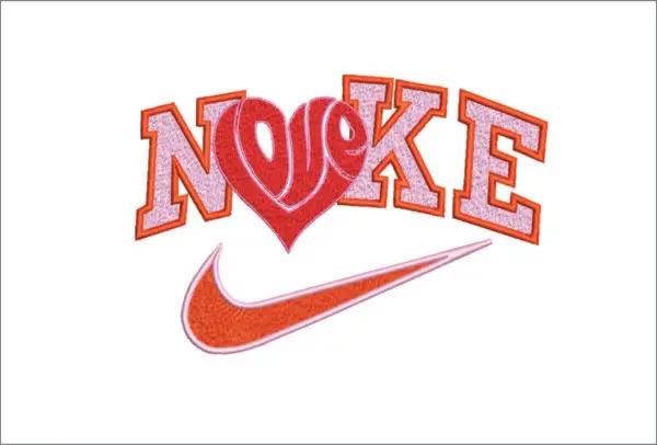 Nike Embroidery Hearts