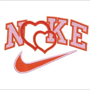 Nike Embroidery Hearts