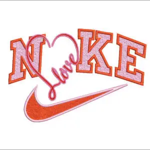 Nike Embroidery Hearts