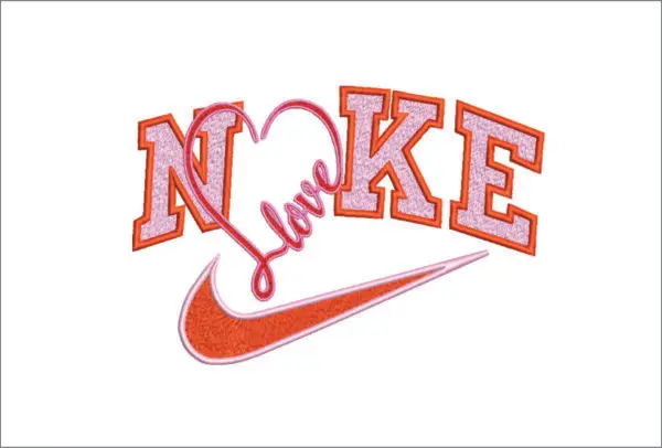 Nike Embroidery Hearts