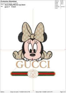 Gucci Embroidery Design