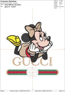 Gucci Embroidery Design