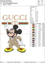 Gucci Embroidery Design