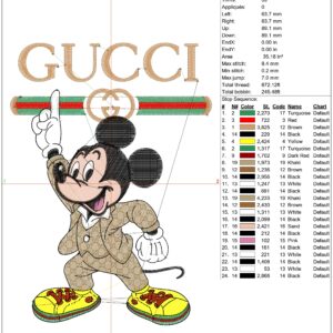 Gucci Embroidery Design