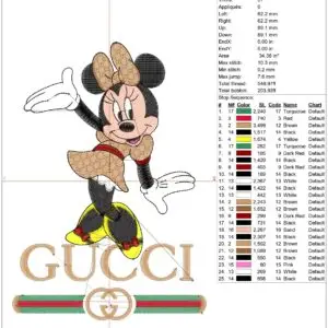 Gucci Embroidery Design