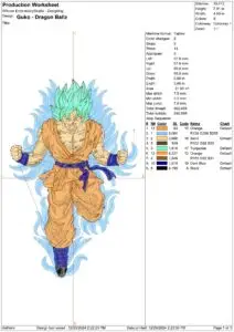 Dragonballz embroidery design