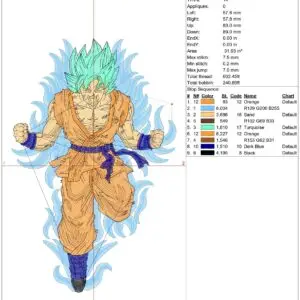 Dragonballz embroidery design