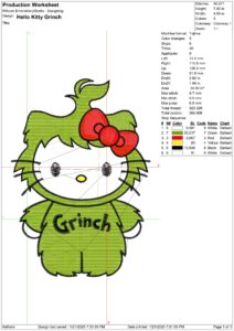 Hello Kitty Embroidery