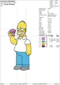 Simpsons Embroidery Designs