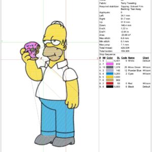 Simpsons Embroidery Designs