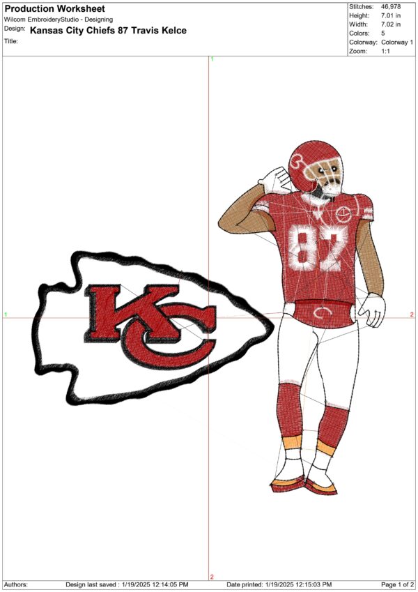 Kansas City Chiefs Embroidery