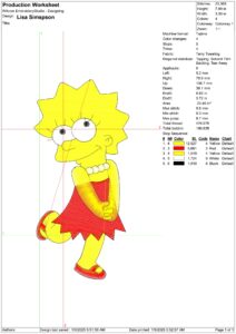 Simpsons Embroidery Designs