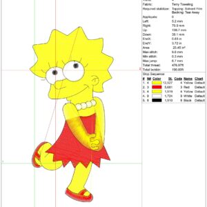 Simpsons Embroidery Designs