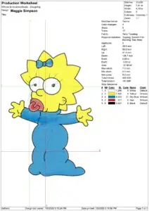 Simpsons Embroidery Designs