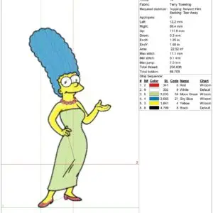 Simpsons Embroidery Designs