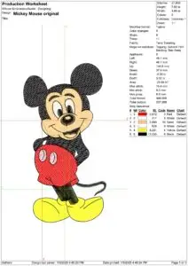 Mickey Mouse Embroidery