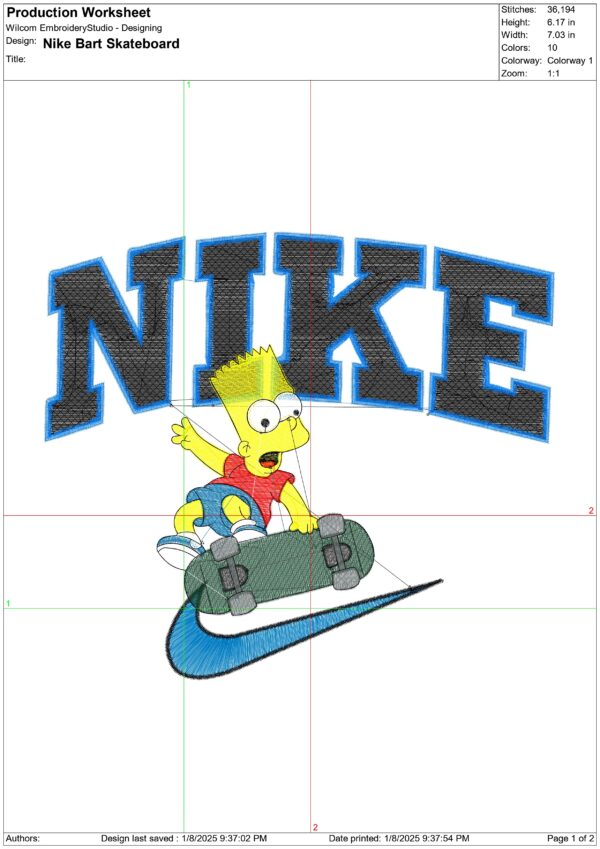 Simpsons Embroidery Designs