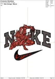 Nike embroidery design