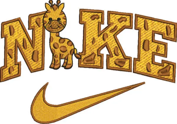 Nike embroidery design